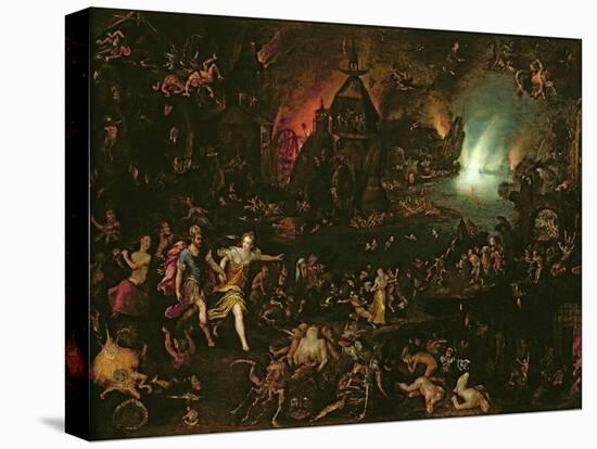 Aeneas in the Underworld-Jan Brueghel the Elder-Stretched Canvas