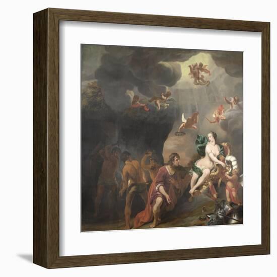 Aeneas Receiving a New Set of Armour from Venus-Ferdinand Bol-Framed Art Print