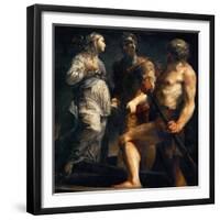 Aeneas, Sibyl and Charon, Ca. 1695-Giuseppe Maria Crespi-Framed Giclee Print