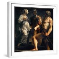 Aeneas, Sibyl and Charon, Ca. 1695-Giuseppe Maria Crespi-Framed Giclee Print