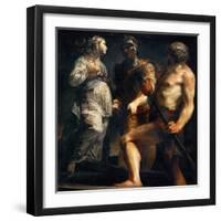 Aeneas, Sibyl and Charon, Ca. 1695-Giuseppe Maria Crespi-Framed Giclee Print