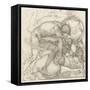 Aeneas Slaying Mezentius, 1873-Edward Burne-Jones-Framed Stretched Canvas