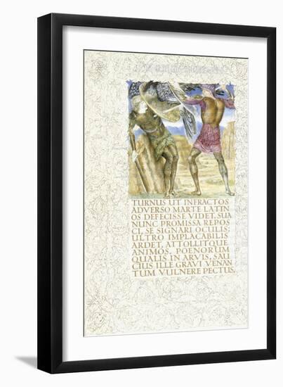 Aeneas Slays Turnus, 1874-C.1919-null-Framed Giclee Print