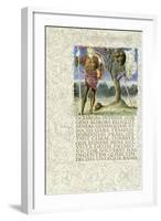 Aeneas Stands Beside the Spoils of King Mezentius, 1874-C.1919 (W/C on Vellum)-null-Framed Giclee Print