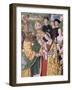 Aeneas Sylvius Piccolomini (1405-64) Presents Eleonora of Aragon to Frederick III (1415-93),…-Bernardino di Betto Pinturicchio-Framed Giclee Print