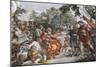 Aeneas with King Evander and Pallas, Detail from Stories of Aeneas-Pietro da Cortona-Mounted Giclee Print