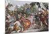 Aeneas with King Evander and Pallas, Detail from Stories of Aeneas-Pietro da Cortona-Mounted Giclee Print