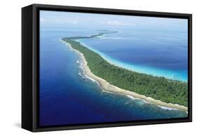 Aerial Ant Atoll Southwest of Pohnpei, Micronesia-null-Framed Stretched Canvas