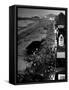 Aerial at Dusk of Beach, Boardwalk and Pier of Resort and Convention City-Alfred Eisenstaedt-Framed Stretched Canvas
