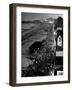 Aerial at Dusk of Beach, Boardwalk and Pier of Resort and Convention City-Alfred Eisenstaedt-Framed Photographic Print