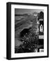 Aerial at Dusk of Beach, Boardwalk and Pier of Resort and Convention City-Alfred Eisenstaedt-Framed Photographic Print