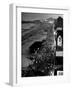 Aerial at Dusk of Beach, Boardwalk and Pier of Resort and Convention City-Alfred Eisenstaedt-Framed Photographic Print