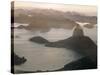 Aerial at Dusk of Sugar Loaf Mountain and Rio de Janeiro-Dmitri Kessel-Stretched Canvas