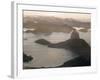 Aerial at Dusk of Sugar Loaf Mountain and Rio de Janeiro-Dmitri Kessel-Framed Photographic Print