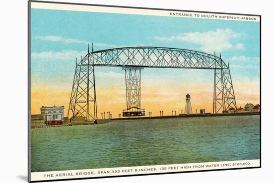 Aerial Bridge, Duluth Harbor, Michigan-null-Mounted Art Print