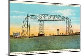 Aerial Bridge, Duluth Harbor, Michigan-null-Mounted Art Print