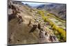 Aerial by drone of Gohargeen fort, Yakawlang province, Bamyan, Afghanistan-Michael Runkel-Mounted Photographic Print