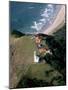 Aerial Byron Bay Lighthouse from the Air-null-Mounted Photographic Print