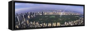 Aerial Central Park New York Ny, USA-null-Framed Stretched Canvas