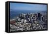 Aerial Cityscape of Downtown San Francisco, California-David Wall-Framed Stretched Canvas