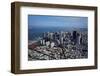 Aerial Cityscape of Downtown San Francisco, California-David Wall-Framed Photographic Print