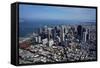 Aerial Cityscape of Downtown San Francisco, California-David Wall-Framed Stretched Canvas