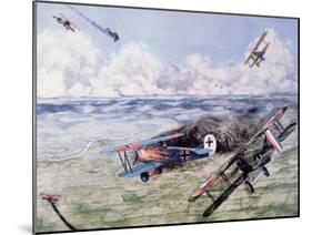 Aerial Combat in World War I-null-Mounted Giclee Print