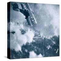 Aerial Combat on the Western Front, World War One-German photographer-Stretched Canvas