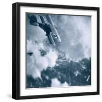 Aerial Combat on the Western Front, World War One-German photographer-Framed Giclee Print