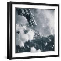 Aerial Combat on the Western Front, WWI Photogravure-Stapleton Collection-Framed Photographic Print