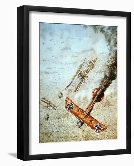 Aerial Combat, World War One-null-Framed Giclee Print