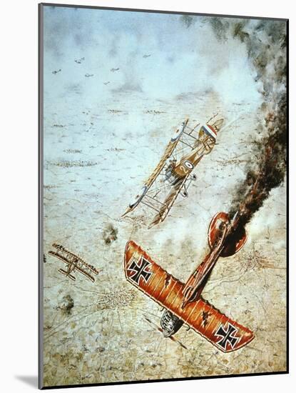 Aerial Combat, World War One-null-Mounted Giclee Print