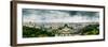 Aerial drone panoramic view of Parque Eduardo XII and Marques the Pombal-Alexandre Rotenberg-Framed Photographic Print