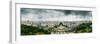 Aerial drone panoramic view of Parque Eduardo XII and Marques the Pombal-Alexandre Rotenberg-Framed Photographic Print