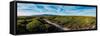 Aerial drone panoramic view of Sintra National Park, with Cabo da Roca-Alexandre Rotenberg-Framed Stretched Canvas