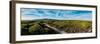 Aerial drone panoramic view of Sintra National Park, with Cabo da Roca-Alexandre Rotenberg-Framed Photographic Print