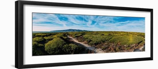 Aerial drone panoramic view of Sintra National Park, with Cabo da Roca-Alexandre Rotenberg-Framed Photographic Print