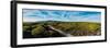 Aerial drone panoramic view of Sintra National Park, with Cabo da Roca-Alexandre Rotenberg-Framed Photographic Print