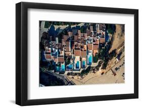 Aerial drone top down view of luxurious residences in Vale do Lobo-Alexandre Rotenberg-Framed Photographic Print