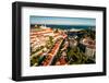 Aerial drone view of Miradouro da Graca with National Pantheon-Alexandre Rotenberg-Framed Photographic Print