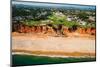 Aerial drone view of Praia de Vale do Lobo-Alexandre Rotenberg-Mounted Photographic Print