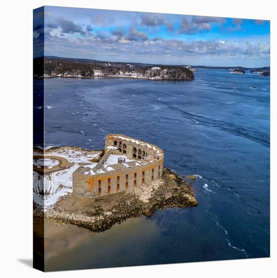 Aerial Fort-Jason Veilleux-Stretched Canvas