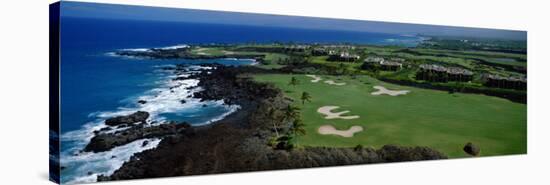 Aerial Francis H. Li Brown Golf Course, Hawaii, USA-null-Stretched Canvas