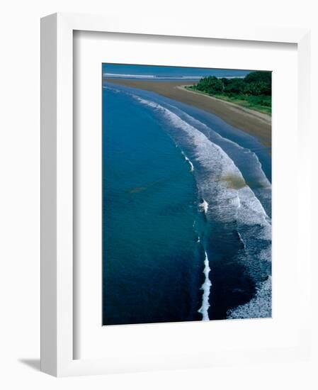 Aerial from Ultra-light Aircraft of Baru Wildlife Refuge, Red Tide, Dominical, Costa Rica-Cindy Miller Hopkins-Framed Photographic Print