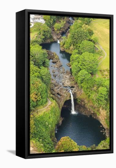 Aerial Helicopter Tour from Hilo to Pu'u O'o Vent and Crater area, Big Island, Hawaii, USA-Stuart Westmorland-Framed Stretched Canvas