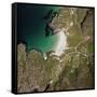 Aerial Image of Scotland, UK: Achmelvich-Adrian Warren-Framed Stretched Canvas