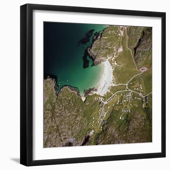 Aerial Image of Scotland, UK: Achmelvich-Adrian Warren-Framed Photographic Print