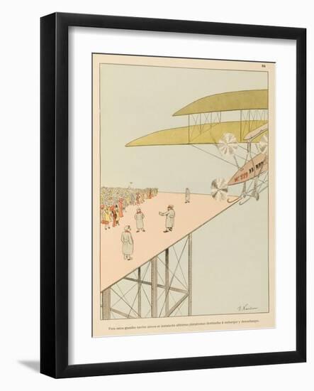 Aerial Landing Platforms-Joaquin Xaudaro-Framed Art Print