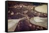 Aerial landscape between Broome and Perth, Australia-Paul Williams-Framed Stretched Canvas