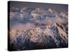 Aerial Landscape, Olympic Mountains, Olympic National Park, Washington State, USA-Colin Brynn-Stretched Canvas